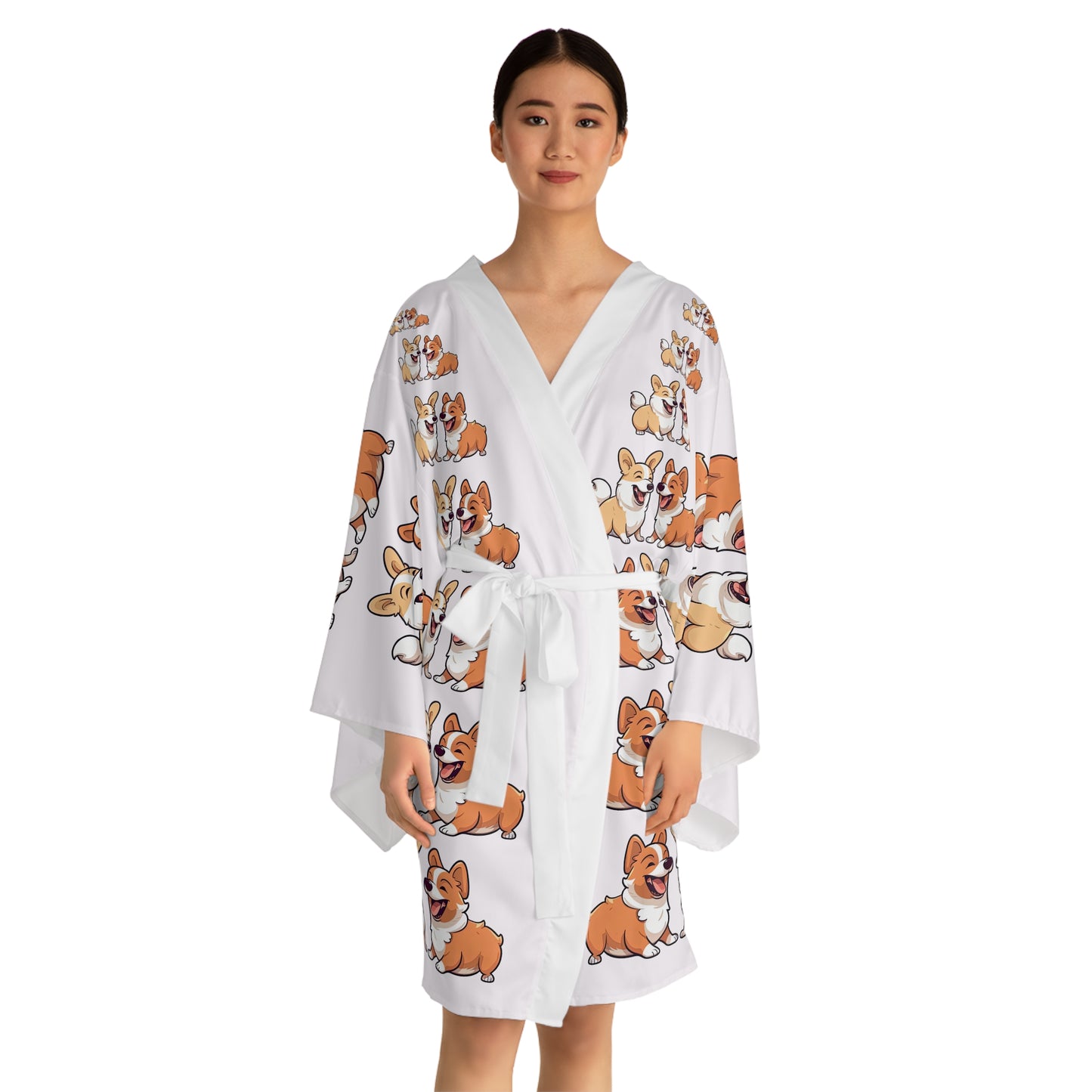 Corgi Couple Kimono Robe