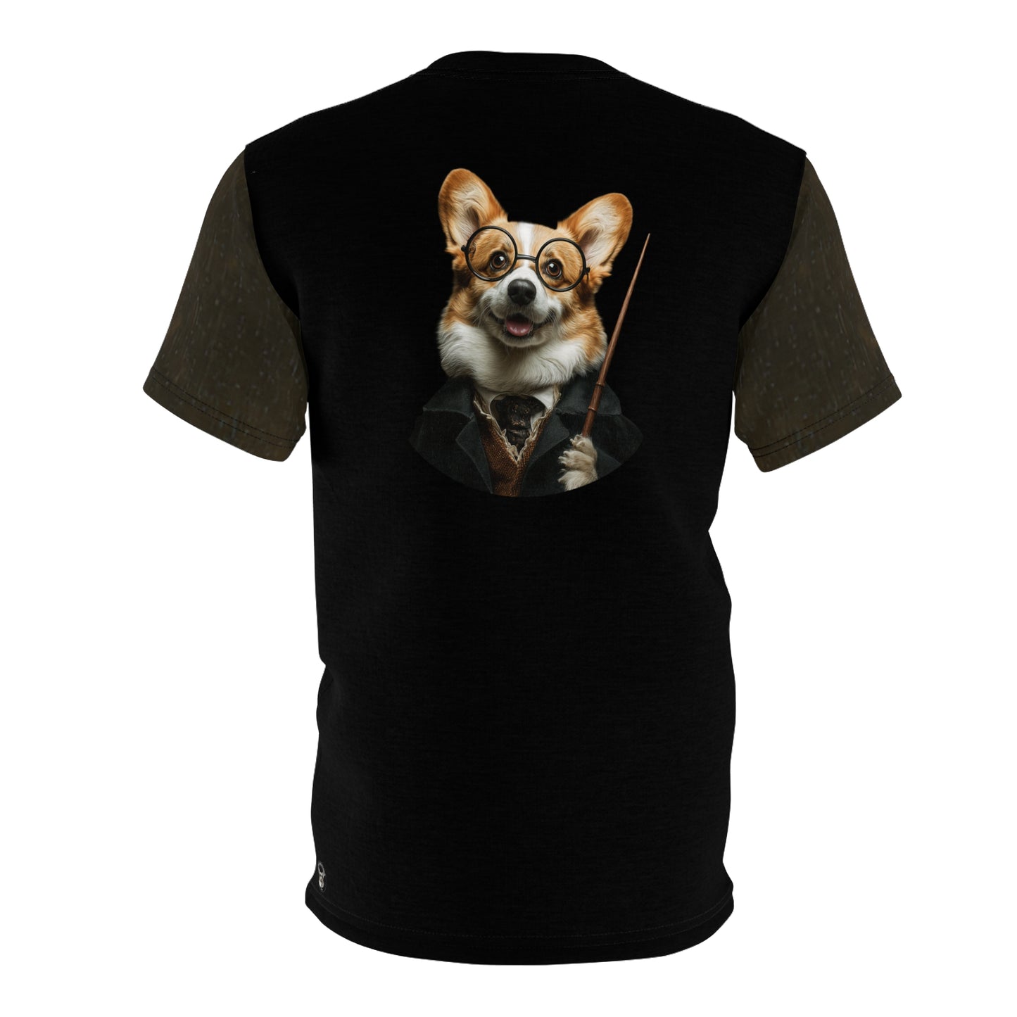 Corgi Potter Artistic Unisex Bold Fashion Black Tee - You're a Wizard, Corgi