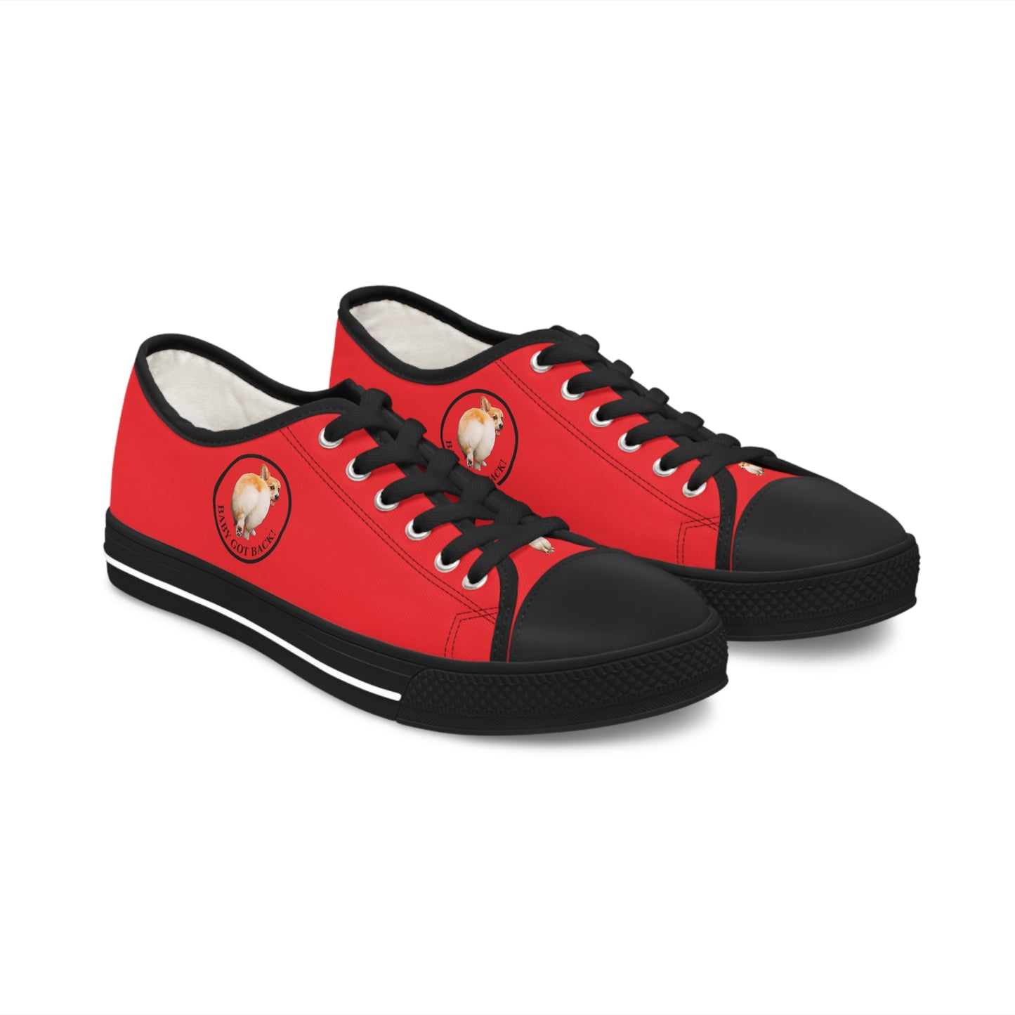 Baby Got Back - Women's Low Top Sneakers