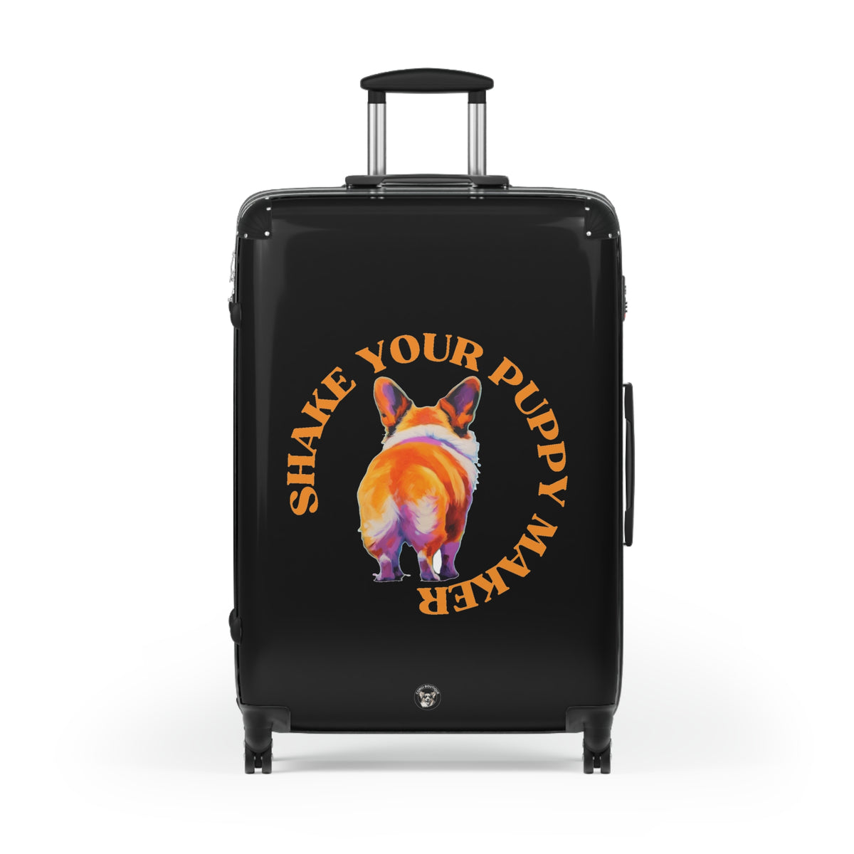 Shake Your Puppy Maker Travel Suitcases — Corgi Butt Rolling Luggage