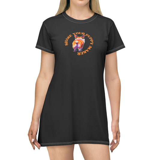 Shake Your Puppy Maker - T-Shirt Dress