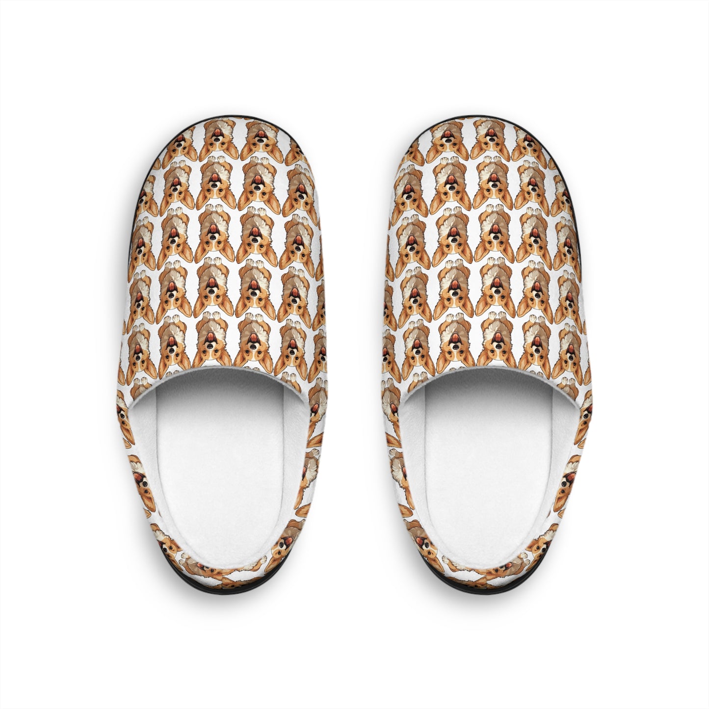 Corgi Cuteness Mosaic Women's Slippers
