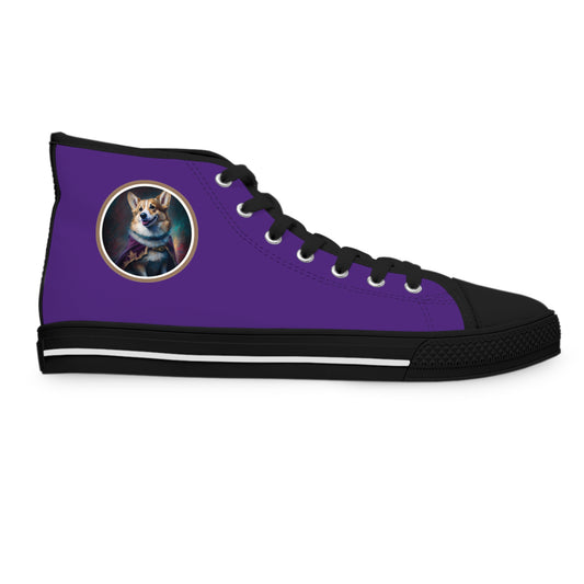 Corgi Royalty - Women's High Top Sneakers