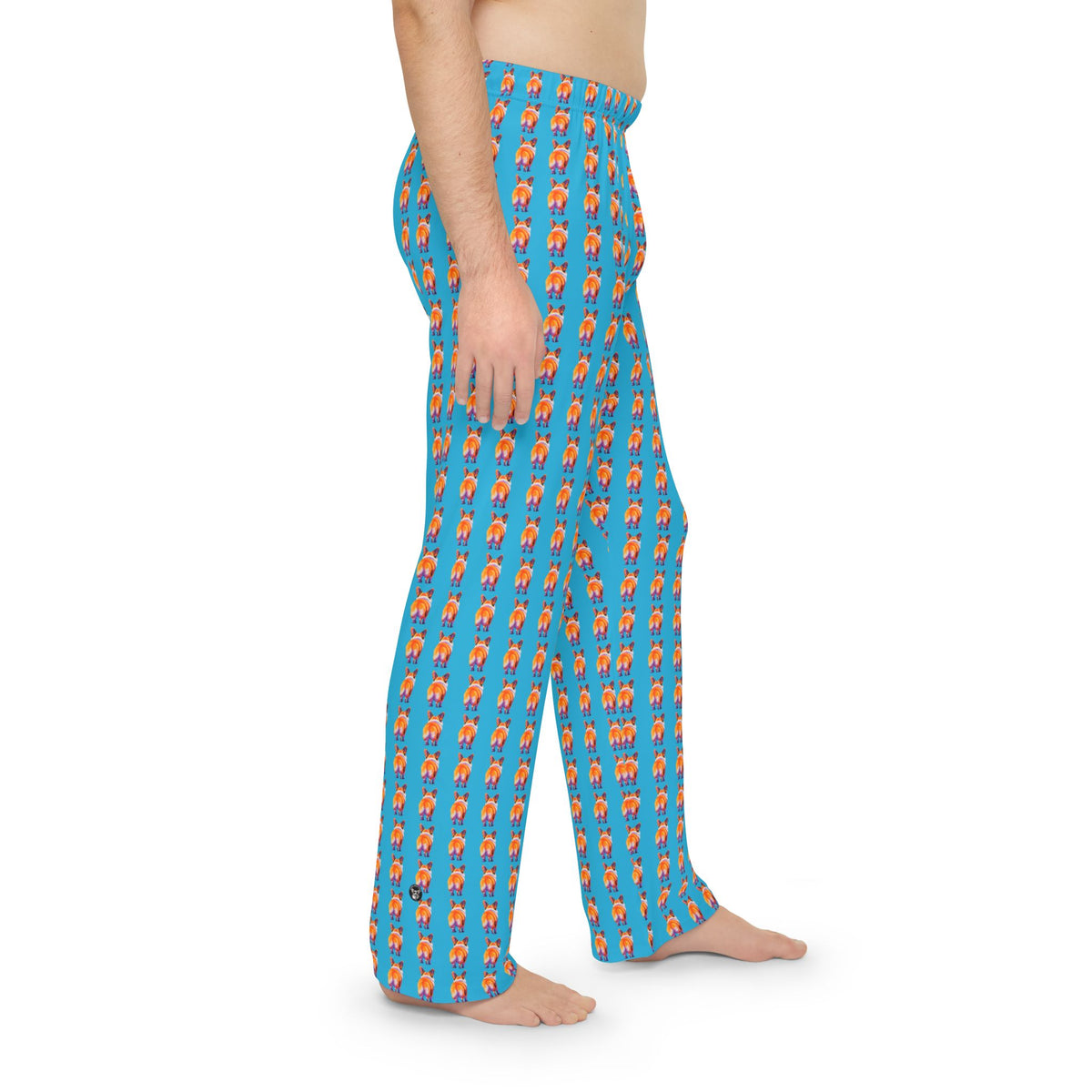 Corgi Butt Stripes Artistic Portrait - Men's Lounge Pants