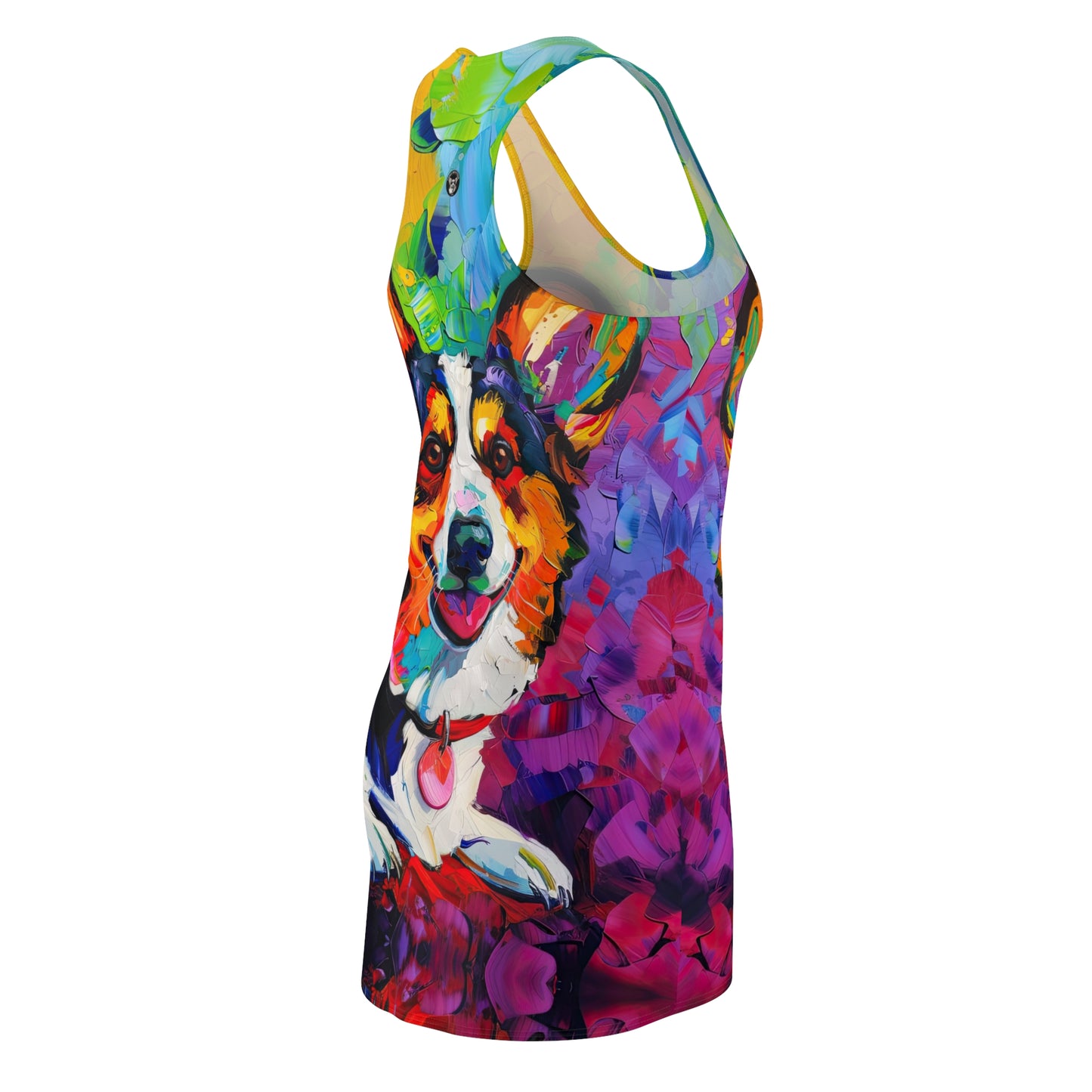 Colorful Cardigan - Racerback Dress