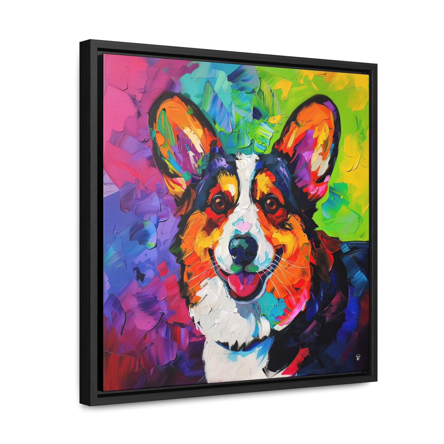 Colorful Cardigan - Framed on Canvas