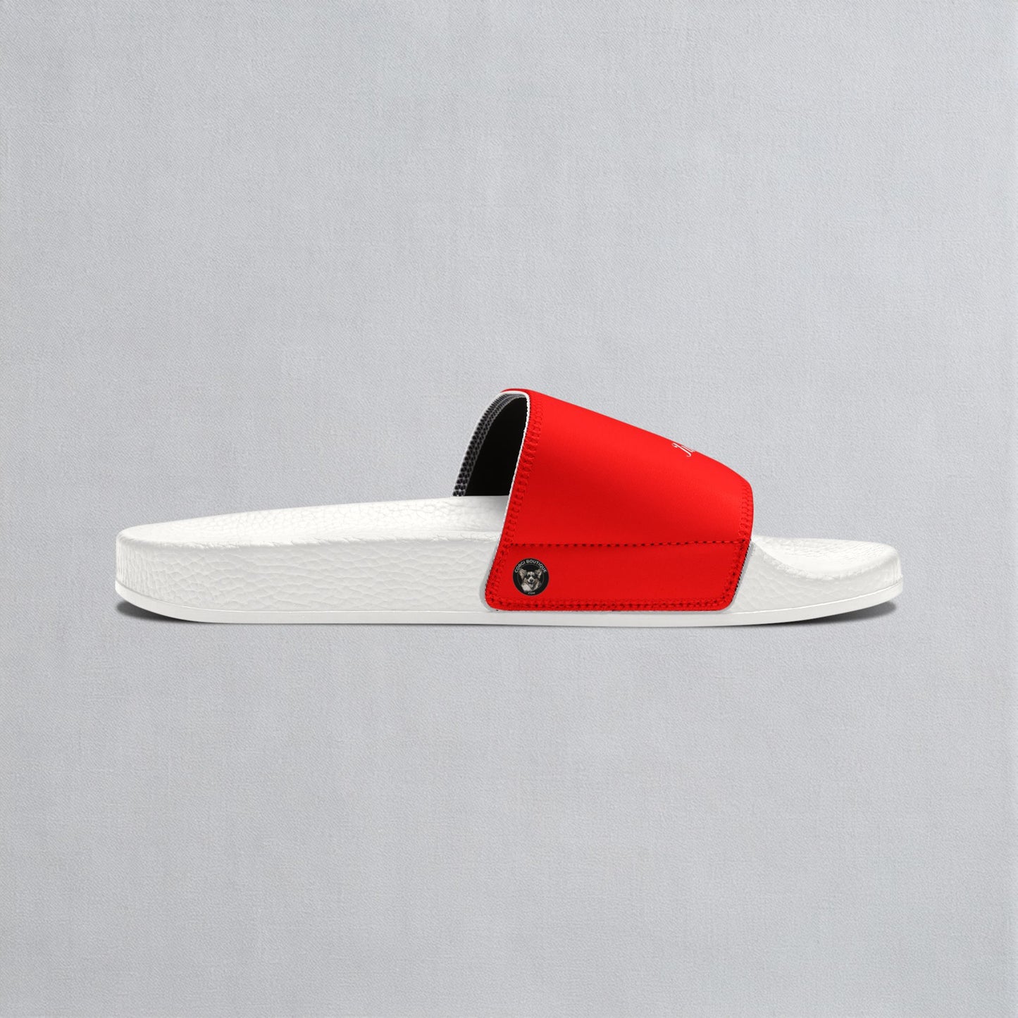 Just Keep Wiggling Men's Red Slide Sandals - Casual Pool & Beach Slides