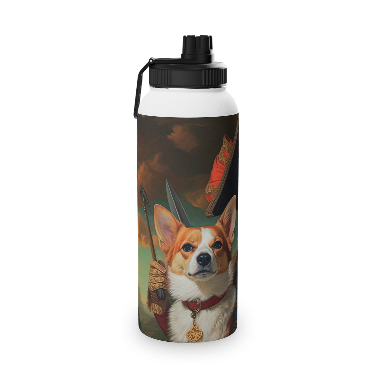 First Royal Corgi - Water Bottle with Sport Lid