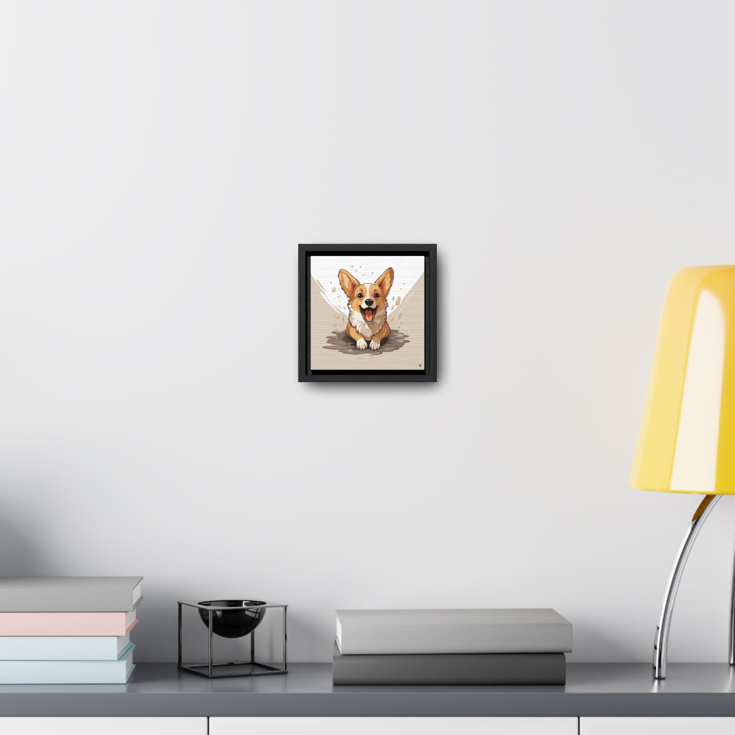 Corgi Cuteness - Framed on Canvas