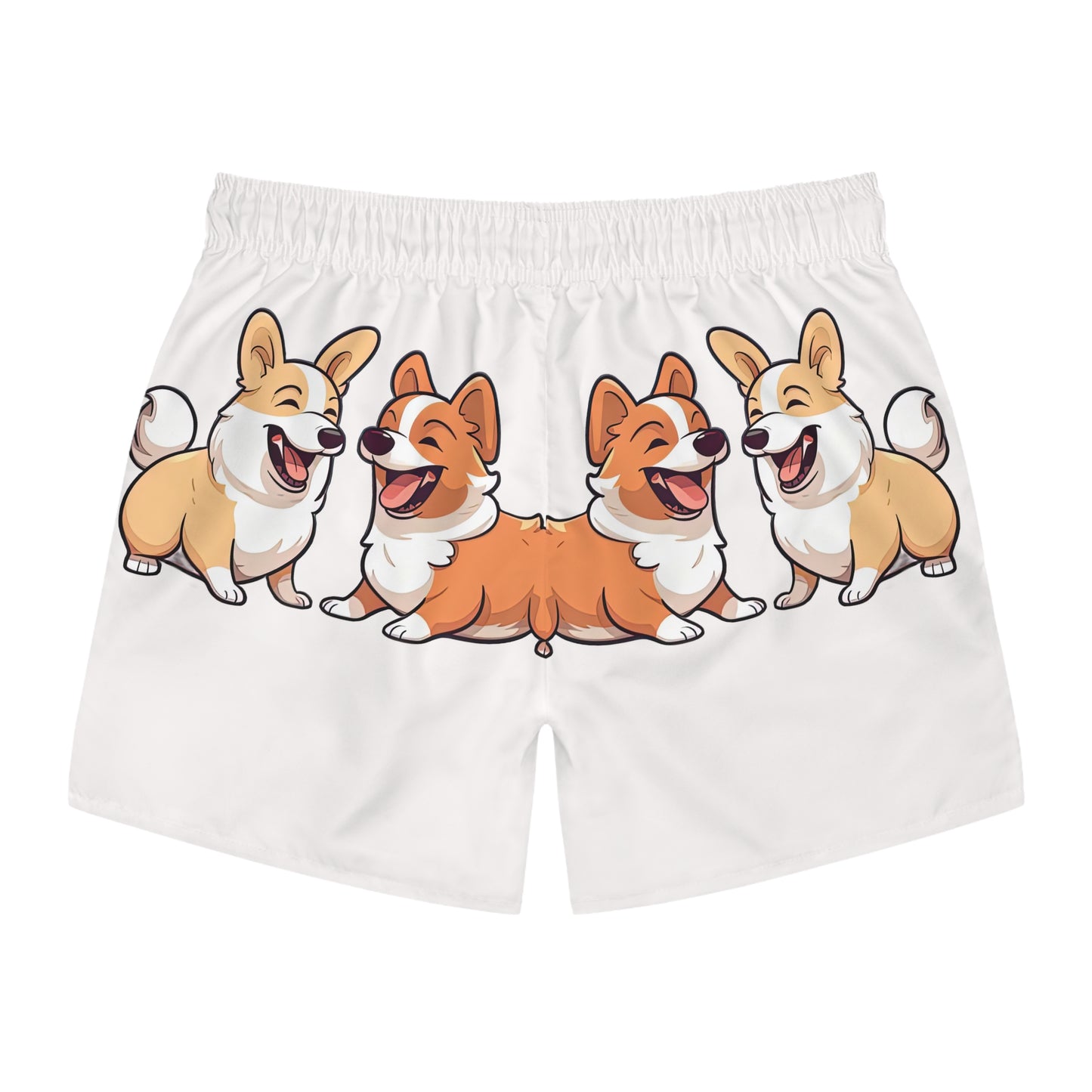Corgi Couple Swim Trunks
