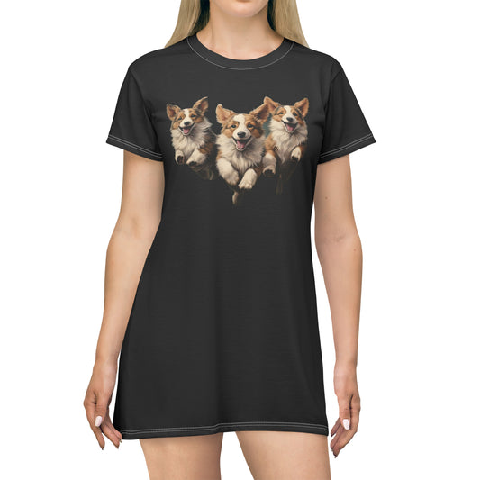 Corgi Enthusiasm - T-Shirt Dress