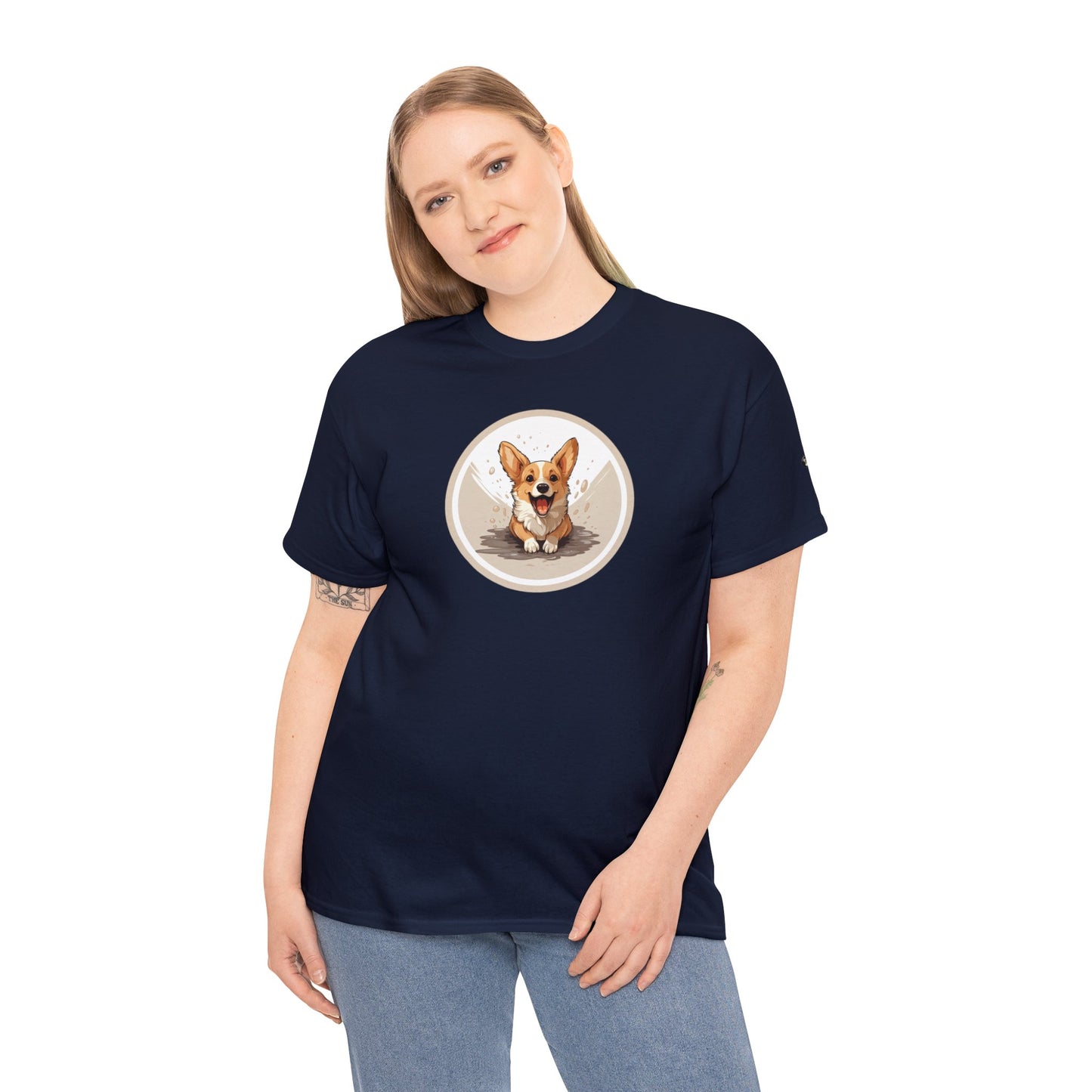 Corgi Cuteness - Unisex Heavy Cotton Tee
