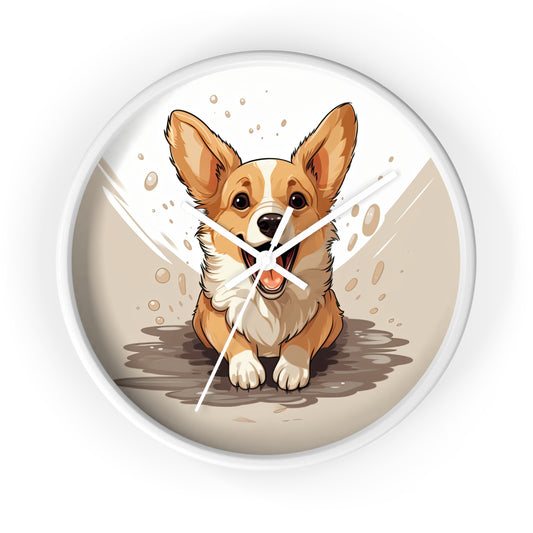 Corgi Cuteness - Wall Clock