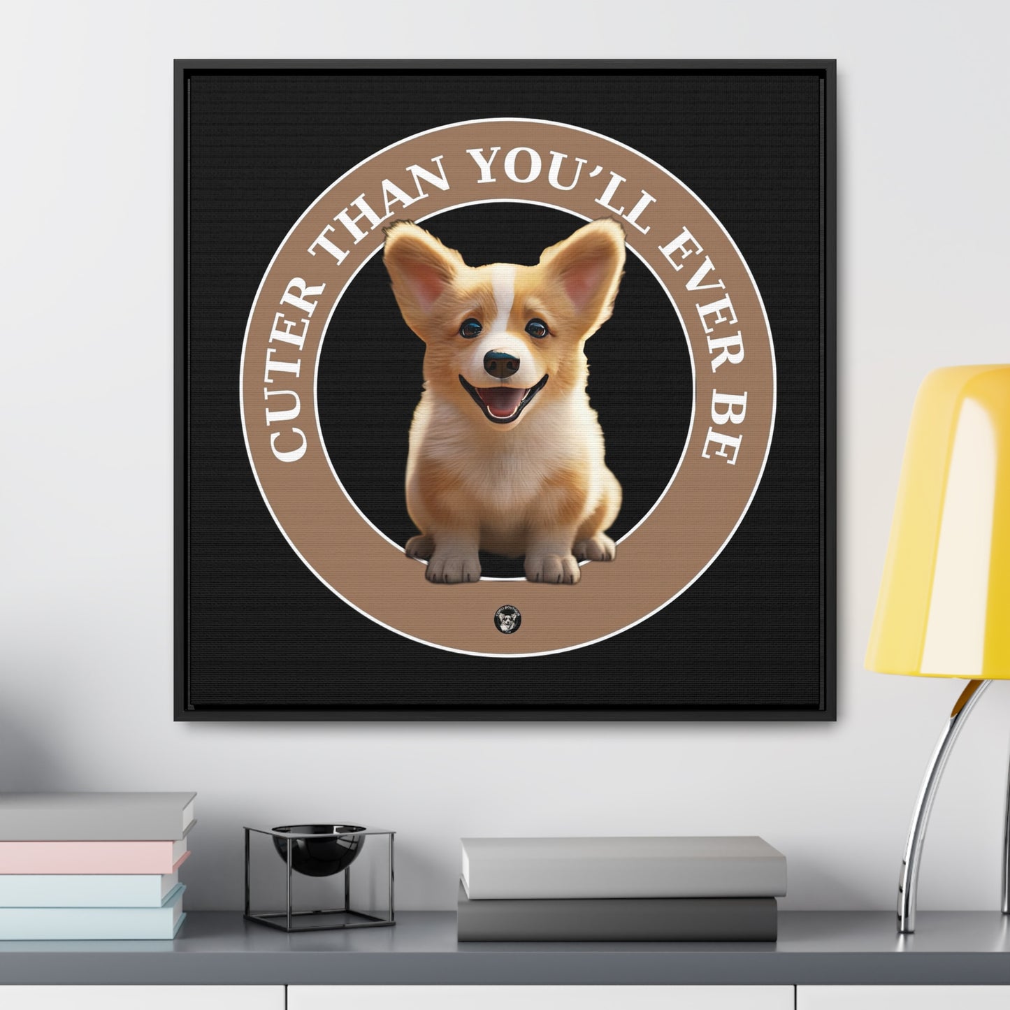 Cuter Than You - Framed on Canvas