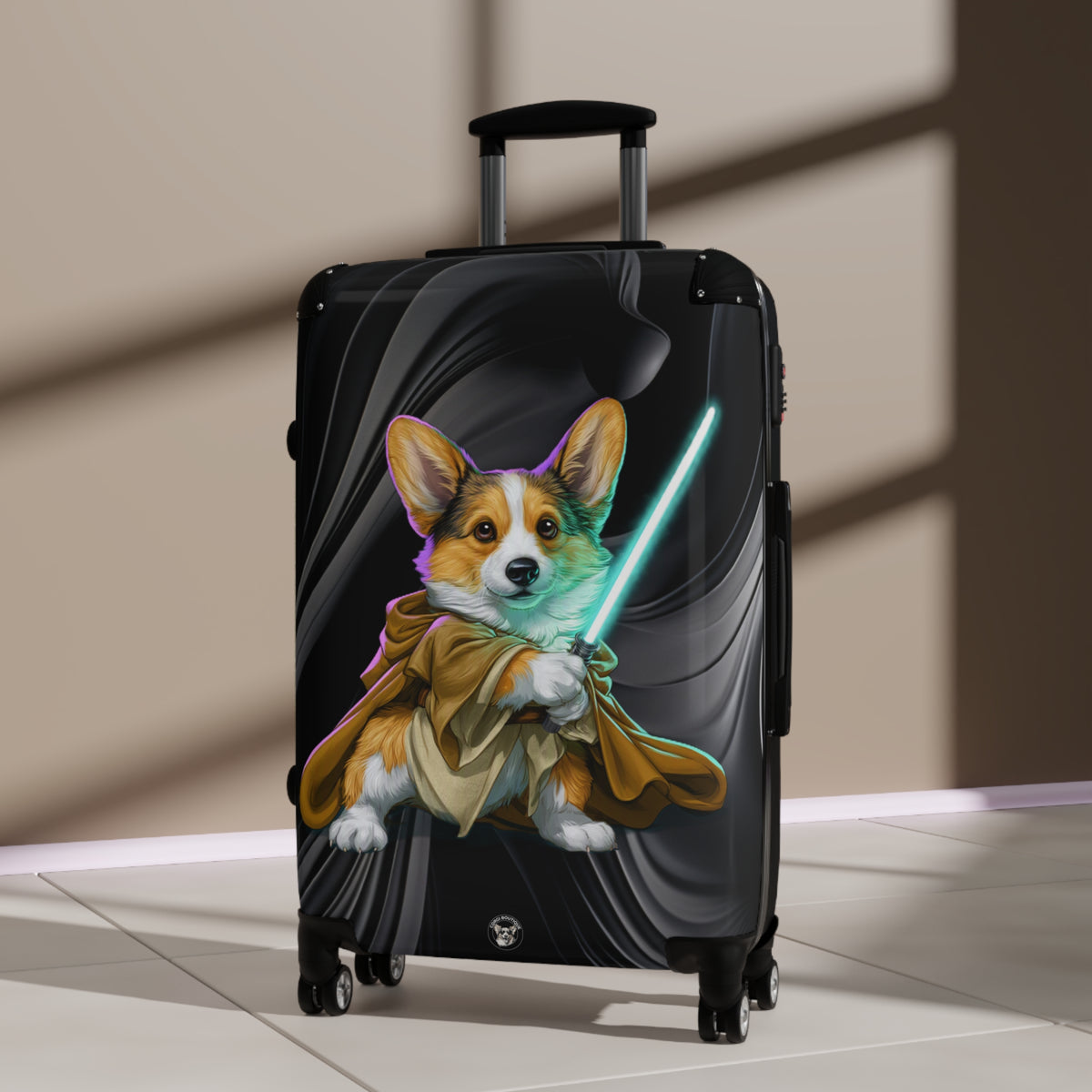 Little Light Knight Corgi Star Warrior Suitcases – Lightsaber Rolling Luggage