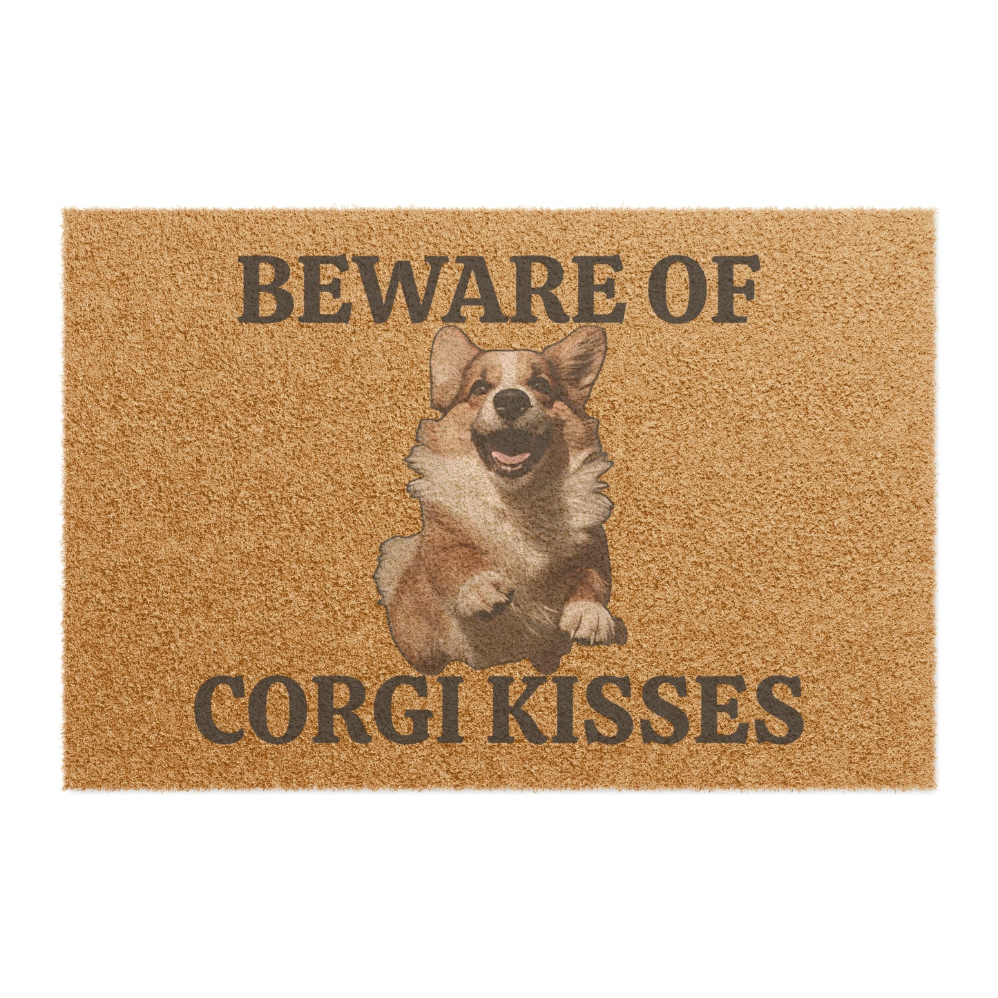 Beware of Corgi Kisses - Doormat