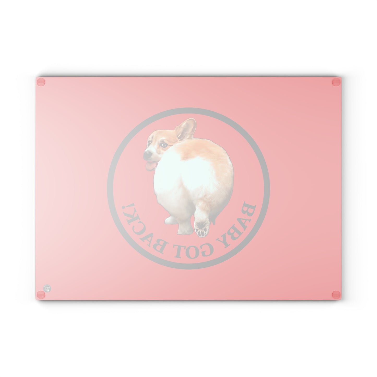 Baby Got Back - Glass Cutting Board