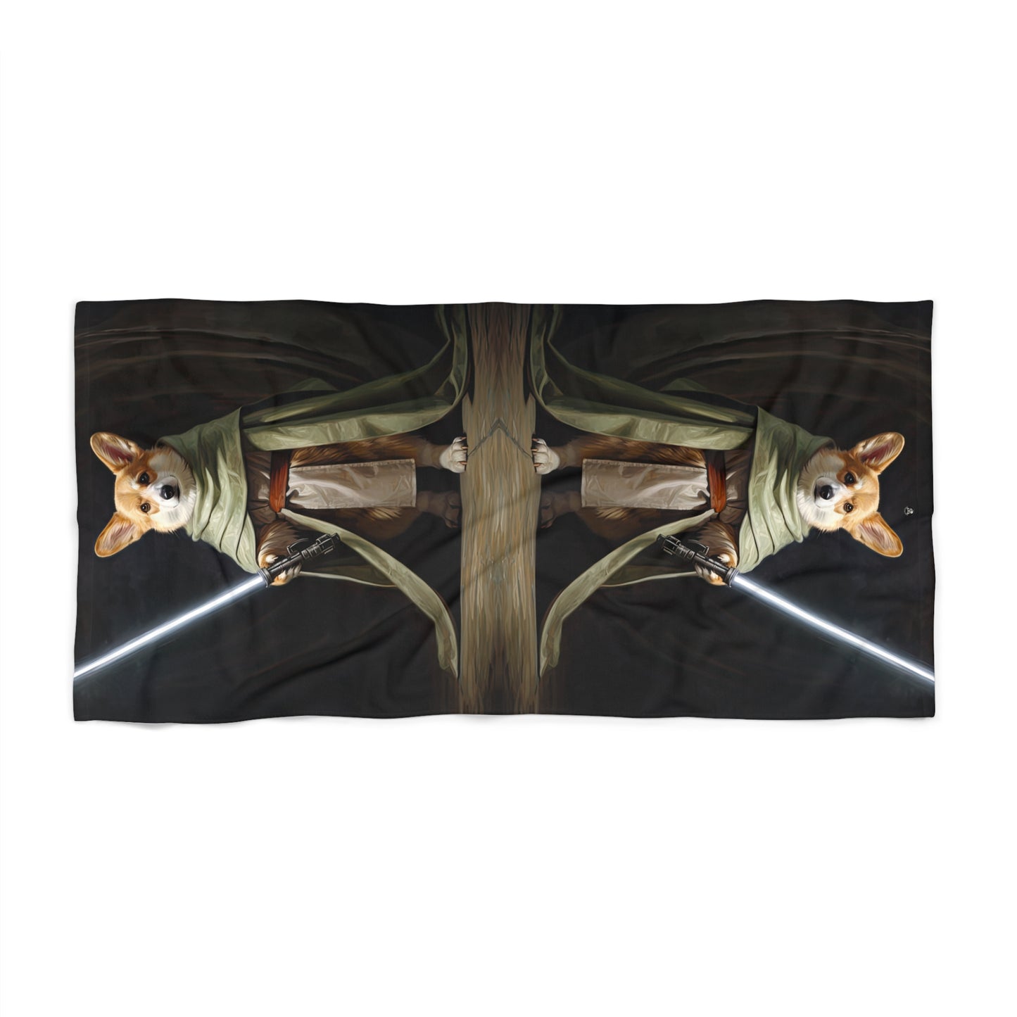 Jedi Corgi - Beach Towel