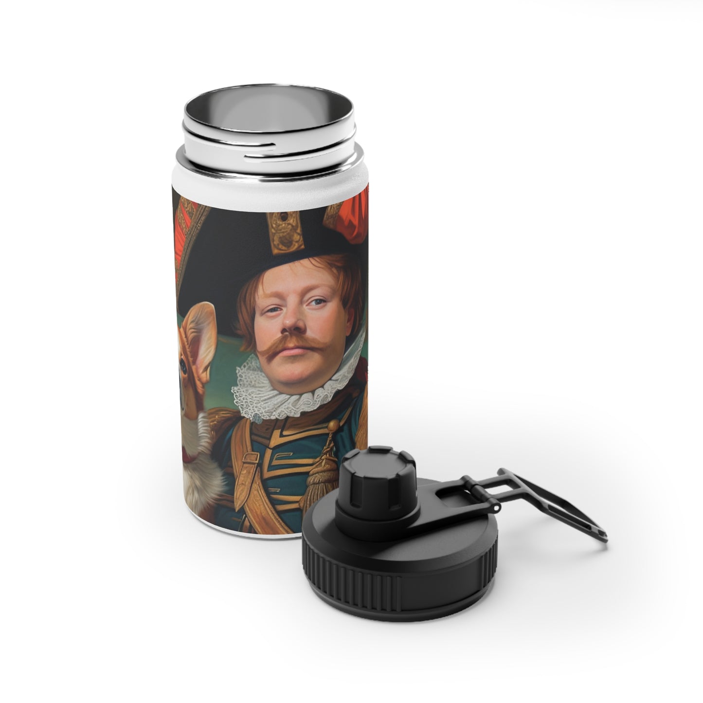First Royal Corgi - Water Bottle with Sport Lid