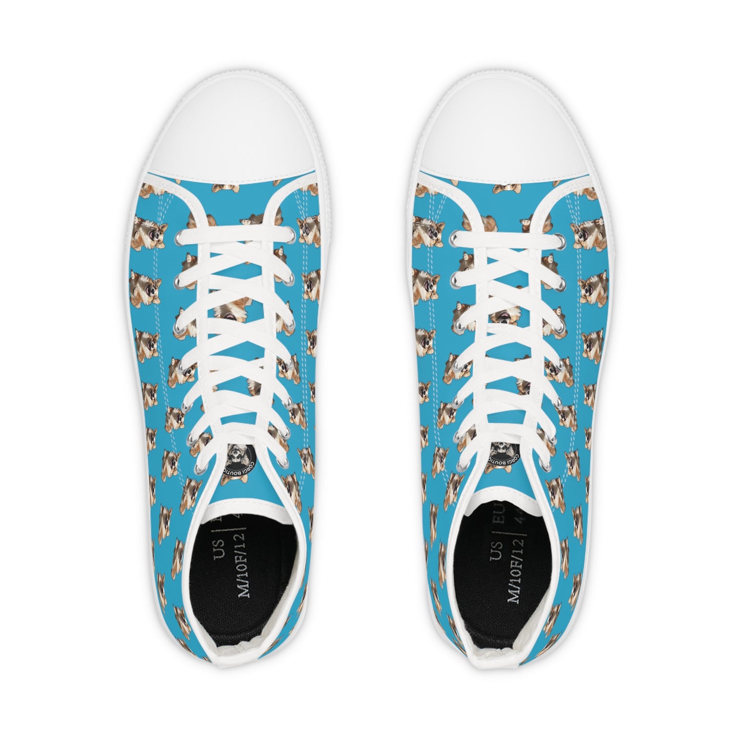 Super Corgi Mosaic - Men's High Top Sneakers