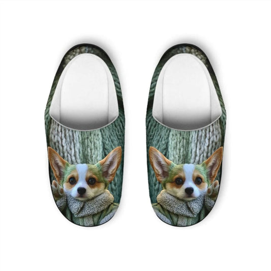 Baby Corgi Men's Slippers
