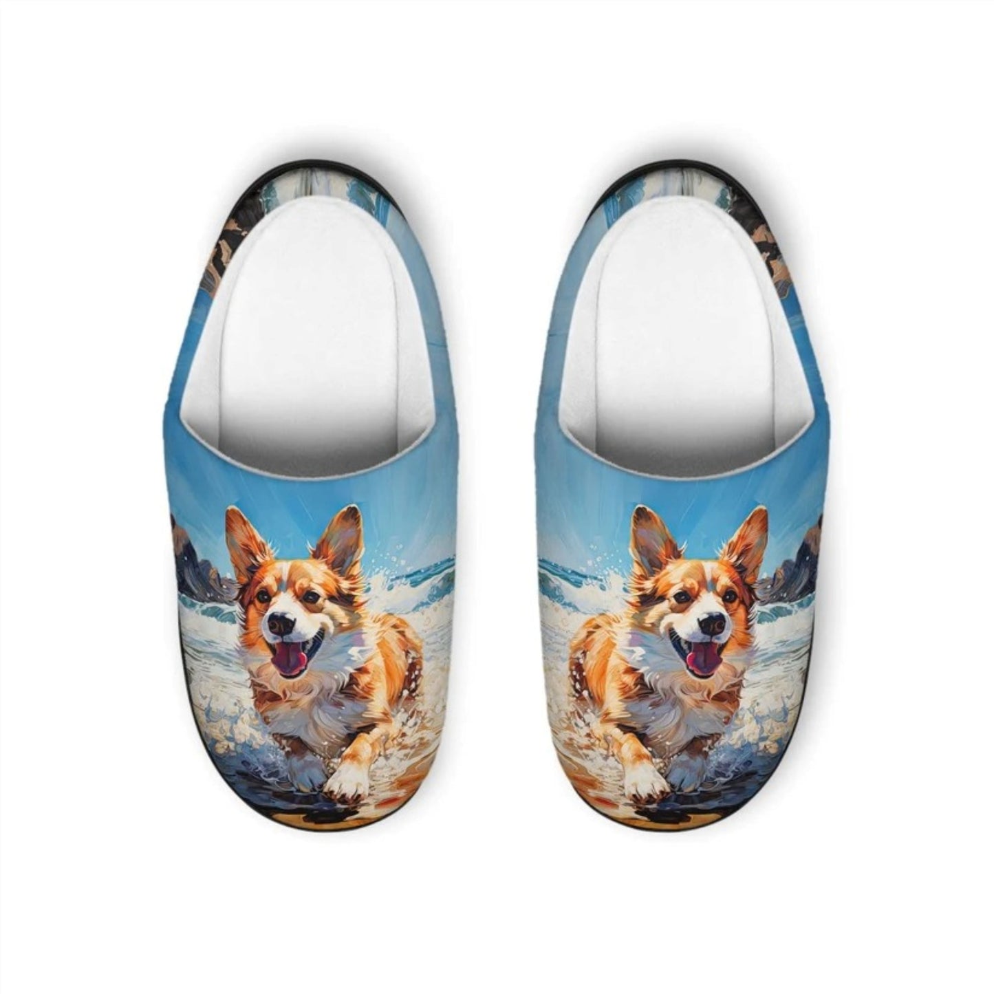 Coastal Corgi Women's Slippers