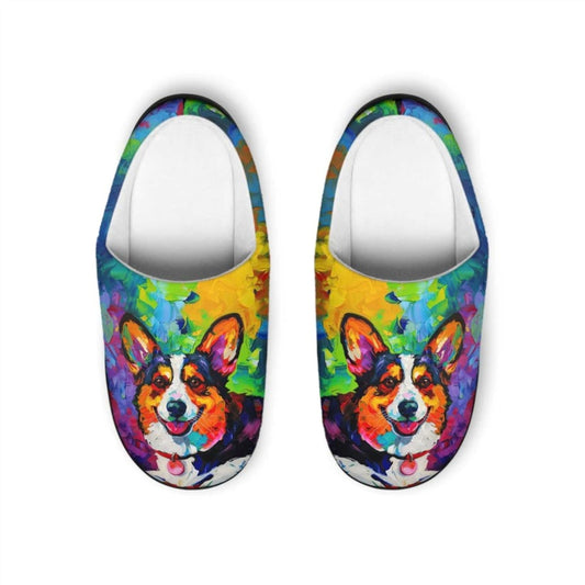 Color Me Corgi Corgi Men's Slippers