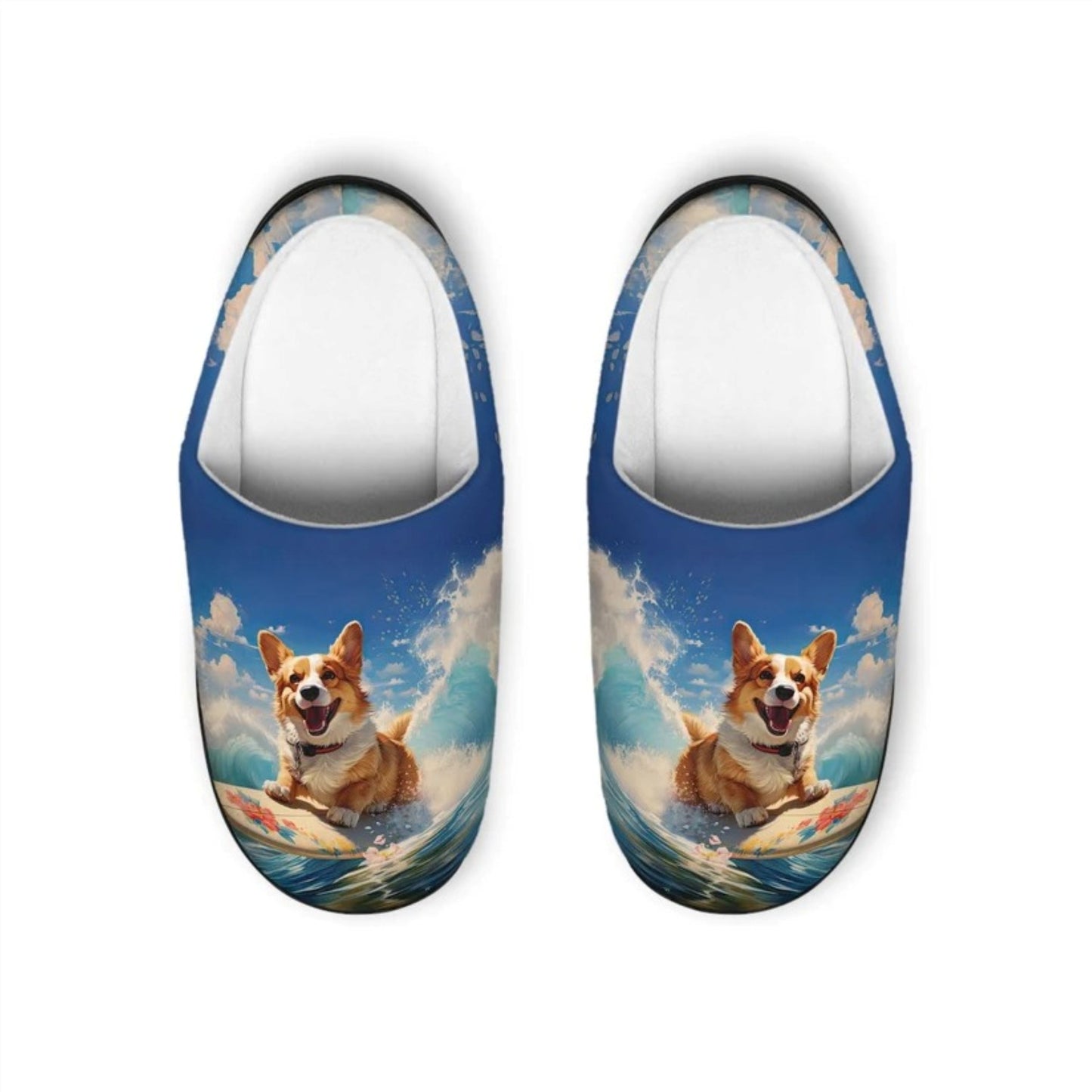 Cowabunga Corgi Men's Slippers