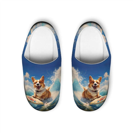 Cowabunga Corgi Men's Slippers