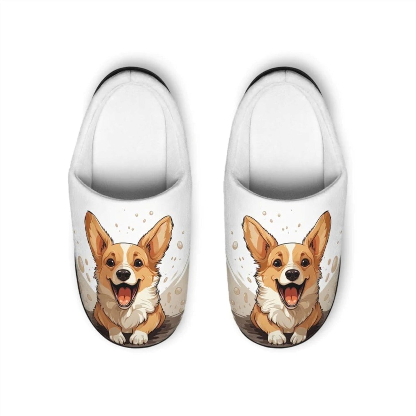 Corgi Cuteness Men's Slippers