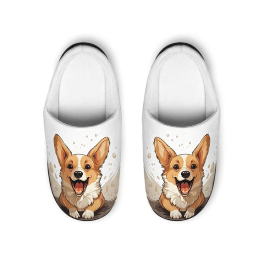 Corgi Cuteness Men's Slippers
