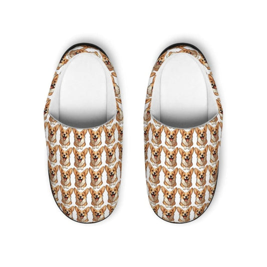 Corgi Cuteness Mosaic Men's Slippers