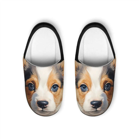 Puppy Dog Eyes Men's Slippers