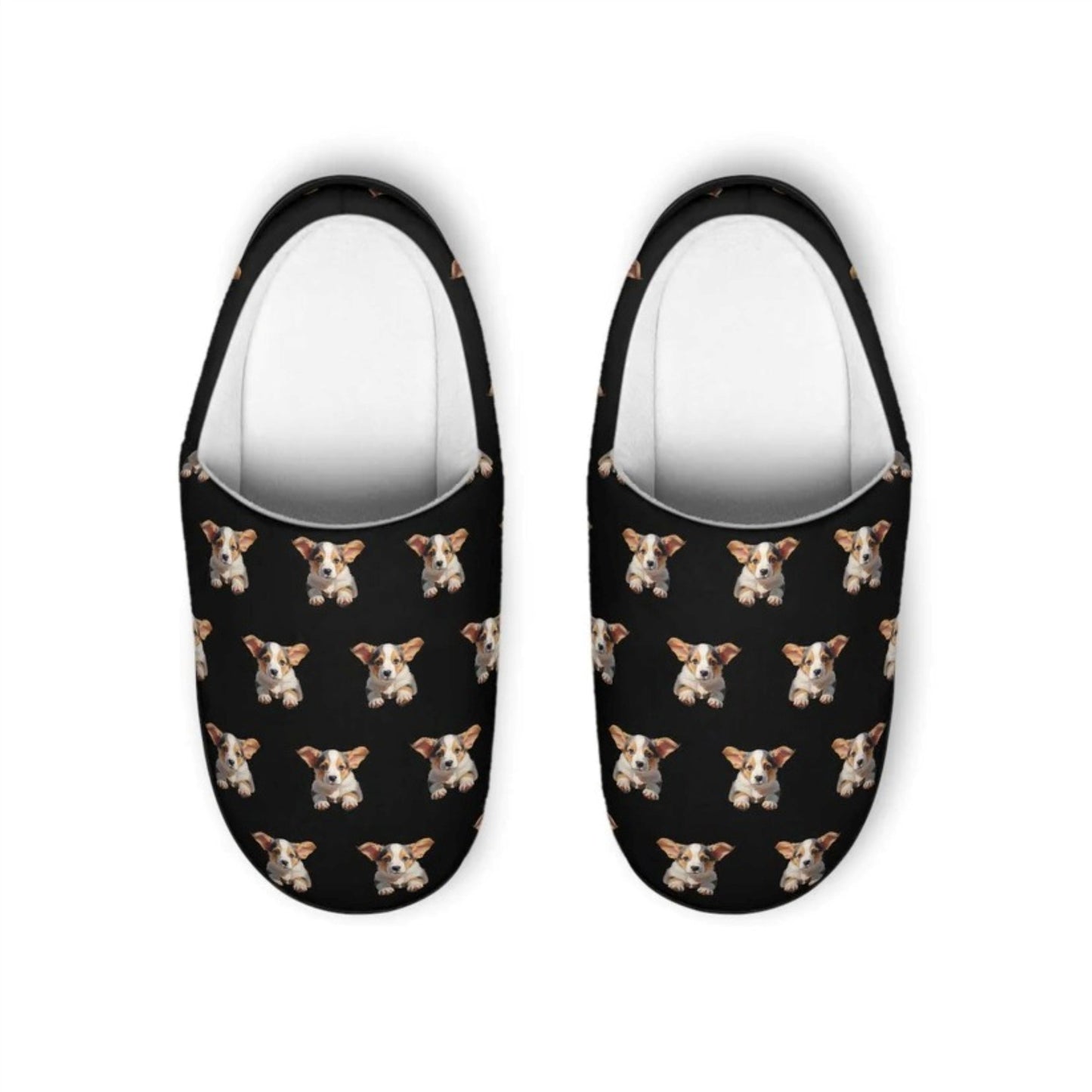 Puppy Portrait Men's Slippers