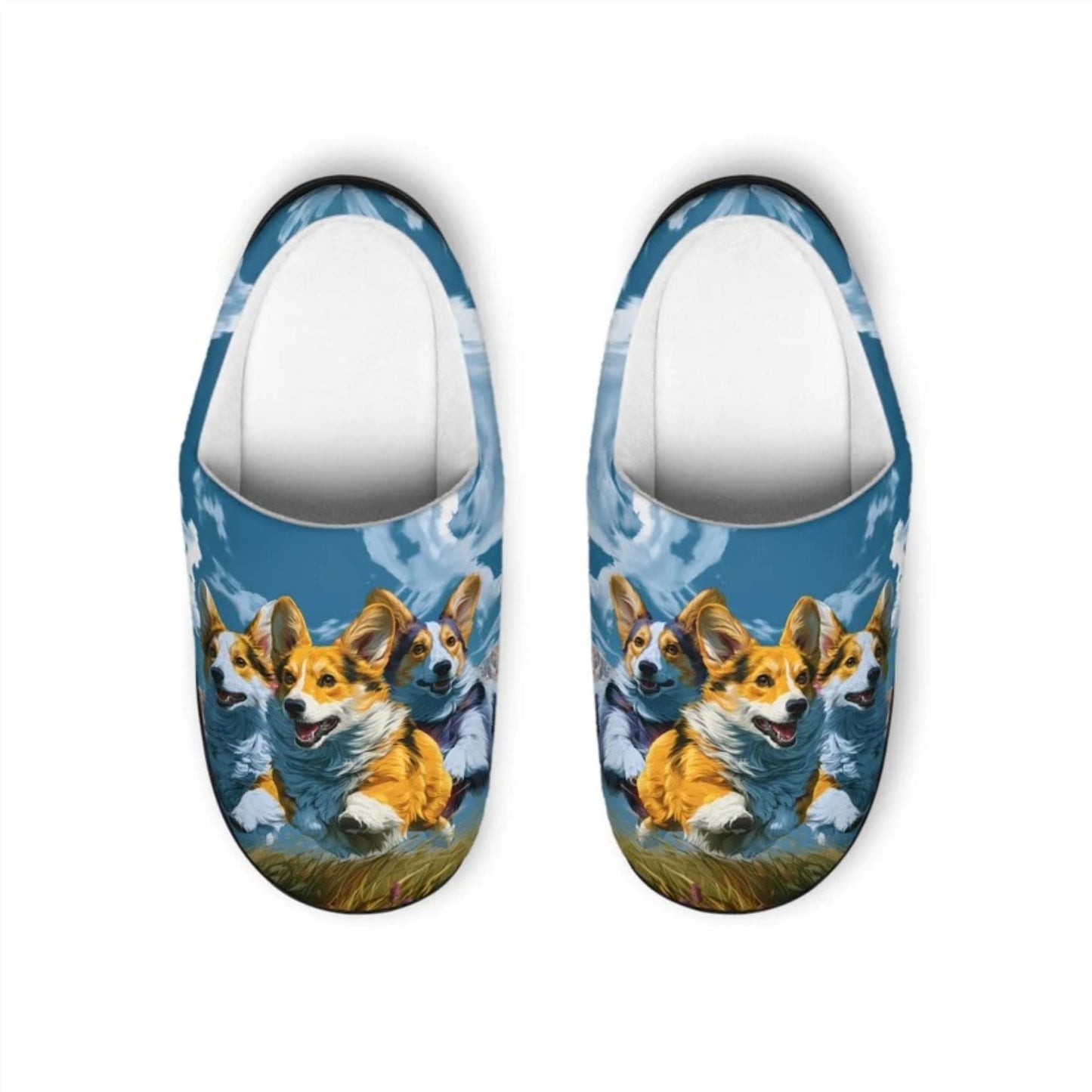 Corgi Racers Men's Slippers